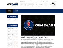 Tablet Screenshot of oemsaabparts.com